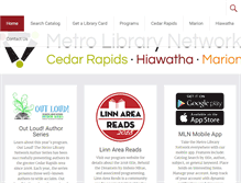 Tablet Screenshot of metrolibrarynetwork.org